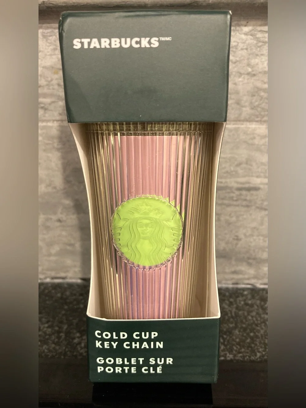 Statbucks 2023 Candy Apple Corrugated Tumbler W Matching Keychain